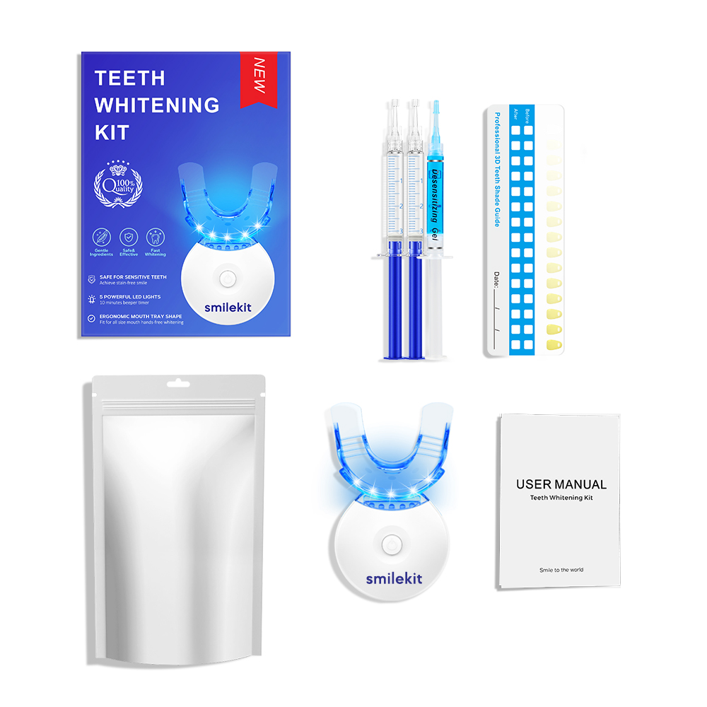 Teeth Whitening Kit - 5X LED L - Teeth Whitening Mouthwash 评论和价格