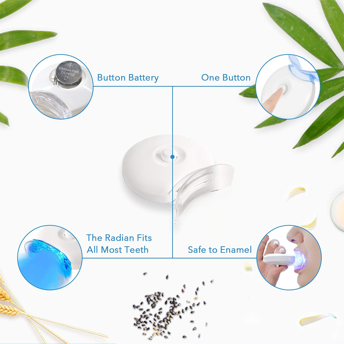 Teeth Whitening Kit - 5X LED L - Teeth Whitening Mouthwash 评论和价格