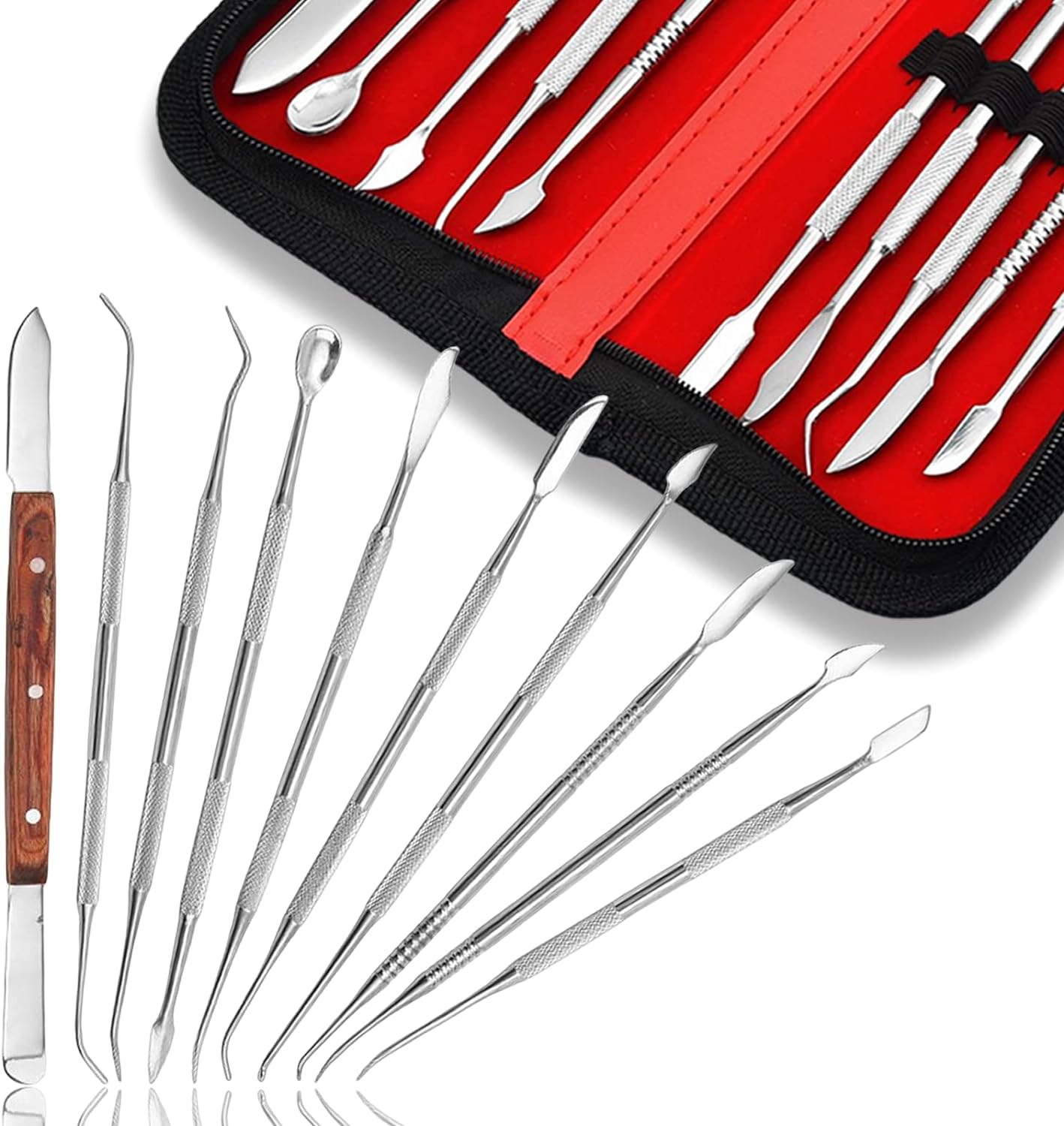 10pcs Dental Wax Carving Tools - Teeth Whitening Kit 评论和价格